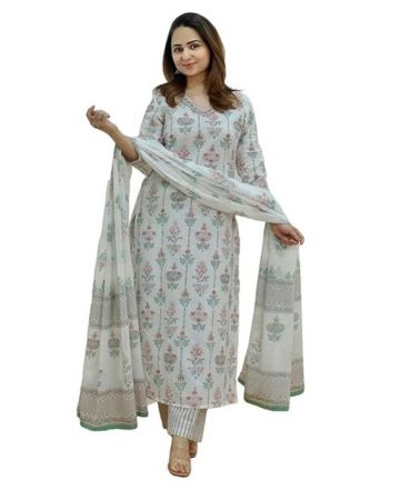 KLOSIA Womens Viscose Kurta Set with Dapatta