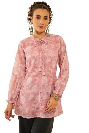 Soch Womens Regular Tunic (FWS4TU30070A Peach M)